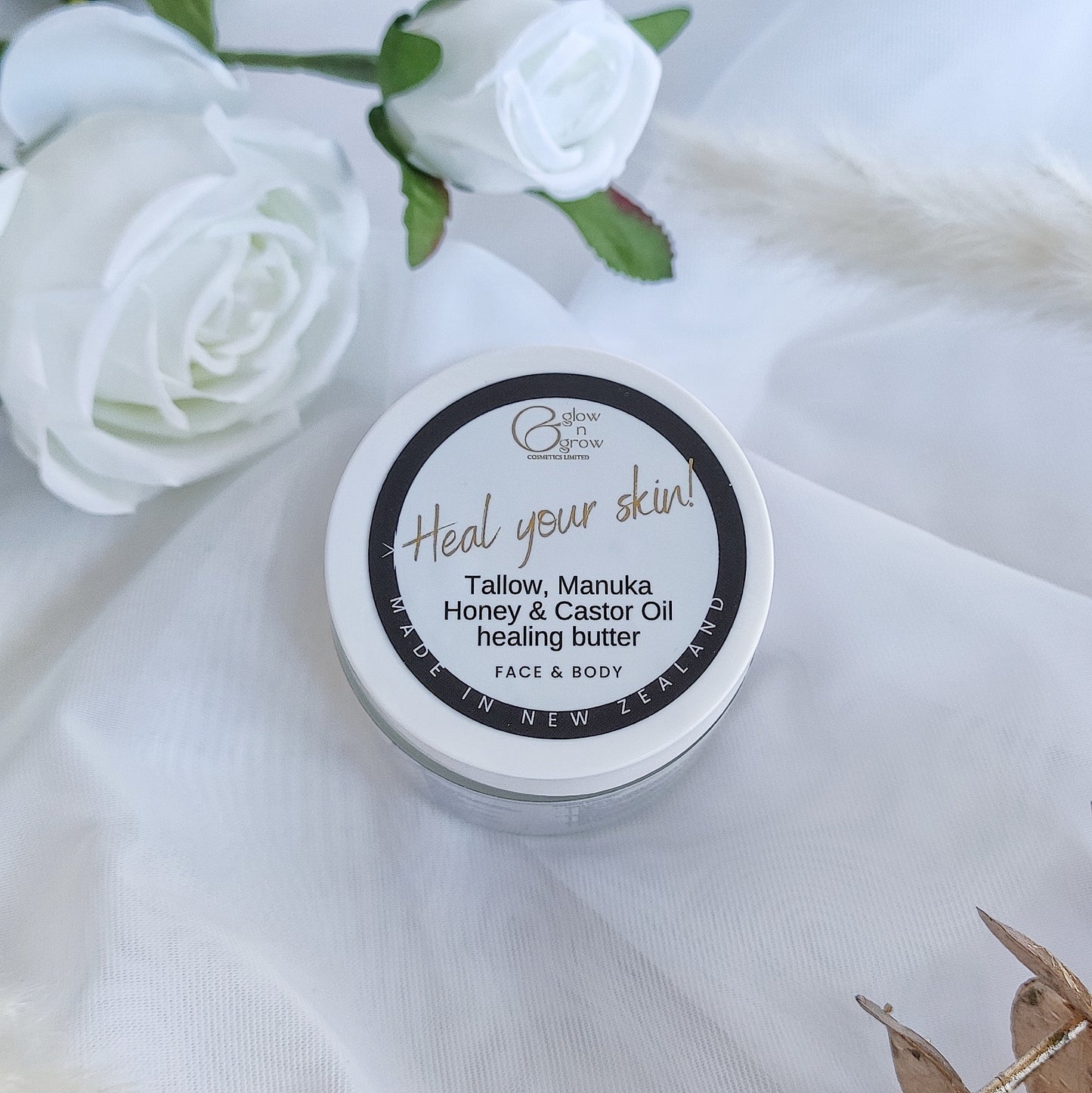 Tallow, Manuka Honey and Castor Oil Healing Butter - 120ml